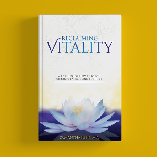 Cover for a spiritual healing book that helps combat fatigue and burnout Design by Creative_Crafter