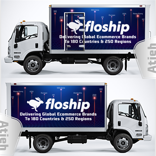 5 5 Tonne Truck Wrapping Design For Global Logistics Brand Car Truck Or Van Wrap Contest 99designs