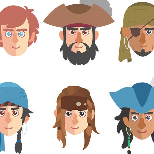 Vector Avatars for Mobile App Design by chocoboracer