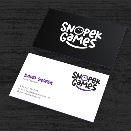 Business Cards for an indie Game Developer Design by Rakibh