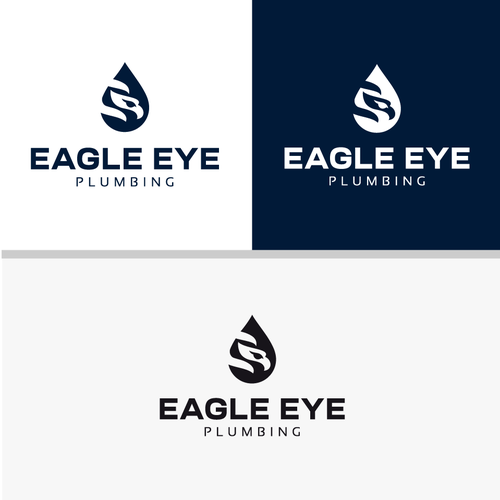 Eye catching and very marketable logo for plumbing company. The company name is Eagle Eye Plumbing Design by juedesigns