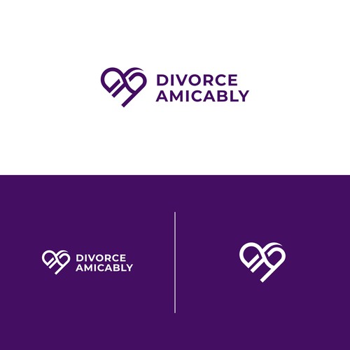 Logo for a new, healthy way for reasonable people to divorce Design by megawon®