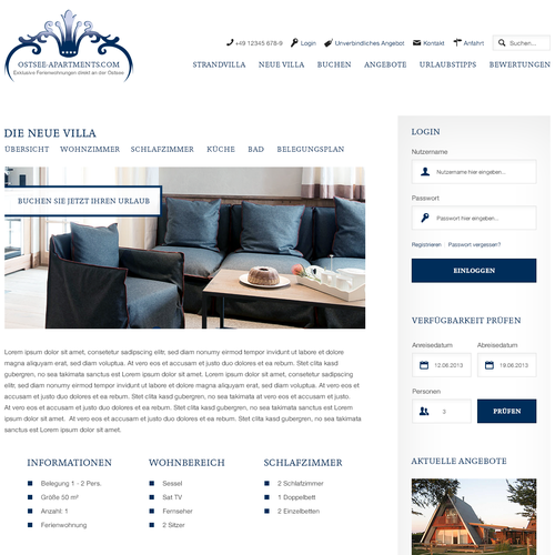 Web page design contest entry by projekt38