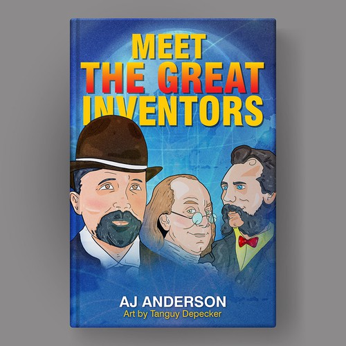Young Adults Book Cover "Meet The Great Inventors" Design by Mudee