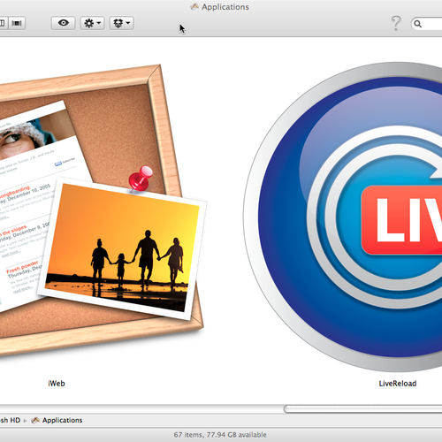 Mac app icon for LiveReload デザイン by sat_89
