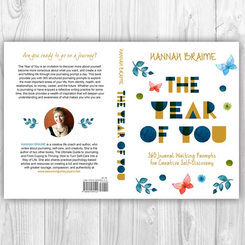 Design a book cover for a book of 365 journaling prompts Design by LilaM