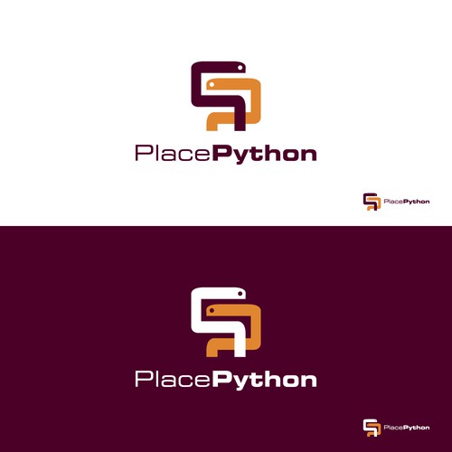 Logo for an educational and mentoring platform about the Python programming language Design by Ʌx