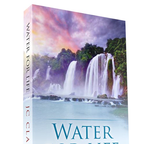 Book cover for "Water for Life" , already had great success with the logo - looking forward to this! Design by rados777