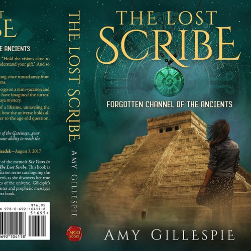 Dynamic Book Cover for Adventure Fiction Series,  at forgotten sacred sites (crediting illustrator) Design by Mario Lampic