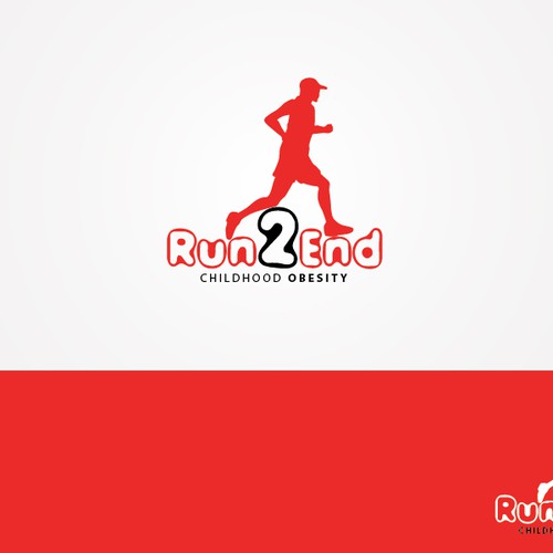 Run 2 End : Childhood Obesity needs a new logo Diseño de redeyeproduction