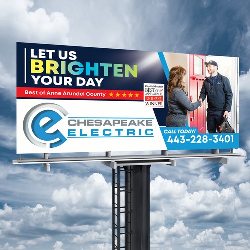 Chesapeake Electric Billboard Design by SoftSkills