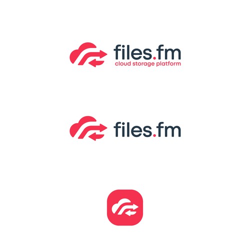 Files.fm logo and brand refresh for cloud storage platform Design by Omniverse™