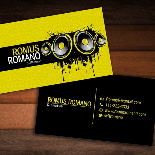 Dj Needs Outstanding And Unique Business Card Design Business Card Contest 99designs