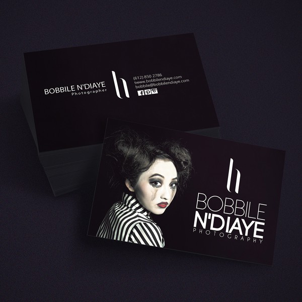 Business card for a fashion photographer