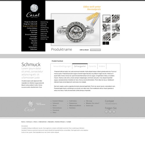 Web page design contest entry by Marynaaheika