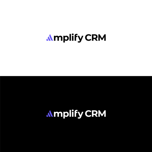 Clean and Simple Logo for CRM Software Design by BARA HITAM™