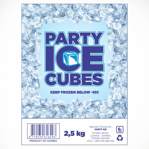 PARTY ICE CUBES | Product label contest