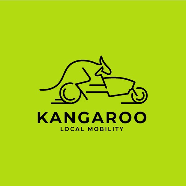 logo design for Kangaroo cargo bike