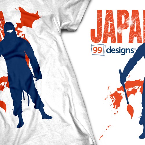 WANTED T-shirt design for 99designs JAPAN Design réalisé par EUROPA♛DESIGN