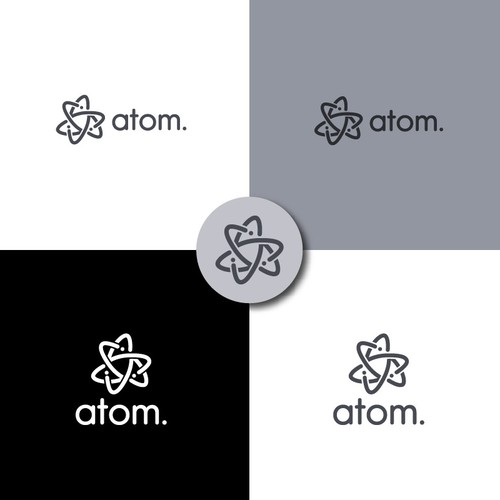 Create Atom Symbol In Shape of Letter "S" Design von Design.artz Studio