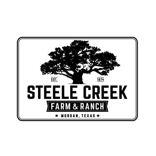 Classic Texas Ranch Logo that will adorn gates throughout farm Design by Prosperus