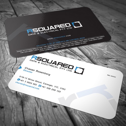 Help RSQUARED DATA & ELECTRICAL PTY LTD with a new stationery Design von Cole.