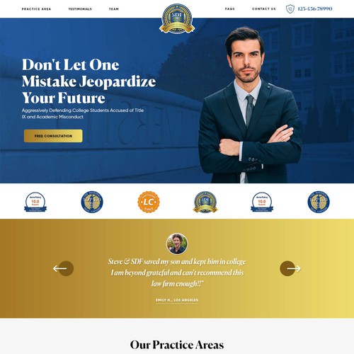 New Homepage Design For Law Firm - Layout and Instructions Provided but I Need Your Creativity !! ;) Design by Interframers™