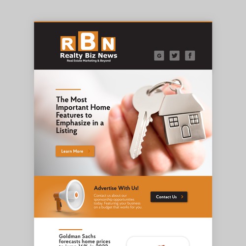 Real Estate Marketing Newsletter Design by soto788