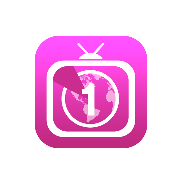 iOS 7-style iPhone app icon for World TV Countdown app