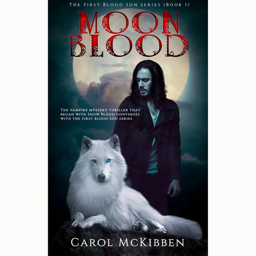 Moon Blood *Fantasy* *Thriller* the first cover for a new series! Design by Manuela Serra