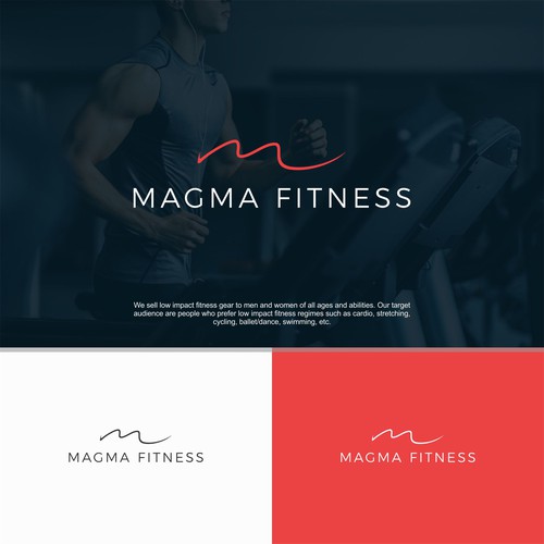 Magma Fitness Logo For Health And Fitness Ecommerce Store Logo