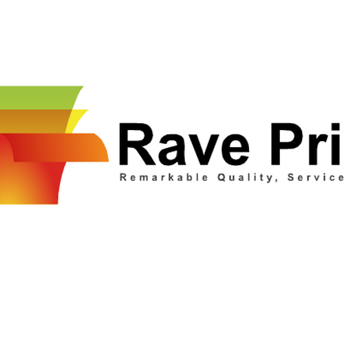 logo for Rave Print Design by stellarosa11