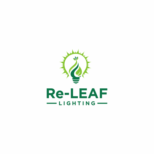 Re-LEAF Lighting logo Design by goendil