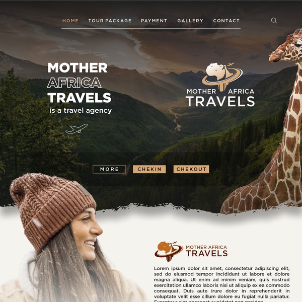 Design by yafas.co titled " Mother Africa Travels"