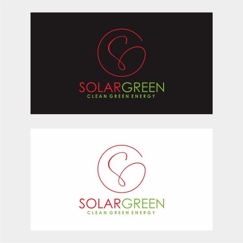 Logo for solar retailer, SolarGreen Diseño de cuteboycute