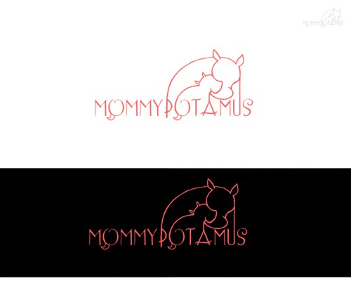 Platypus logo with the title 'Playful logo needed for unique Mommypotamus Blog'