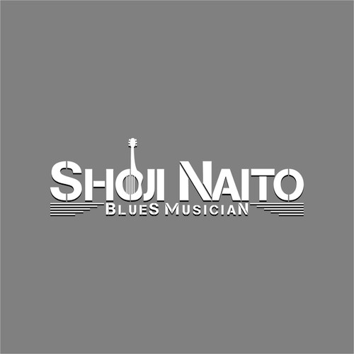 LOGO for a Blues Musician WEB and posters Diseño de Mada87