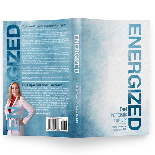 Design a New York Times Bestseller E-book and book cover for my book: Energized Design by Wizdizz