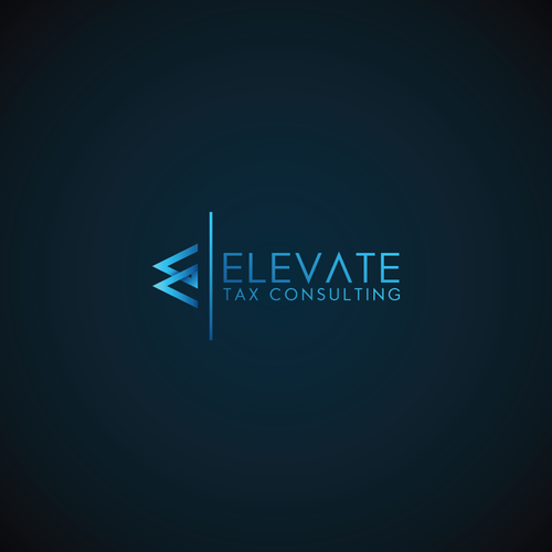 Modern "Elevate" Symbol for my consulting firm Design by hand