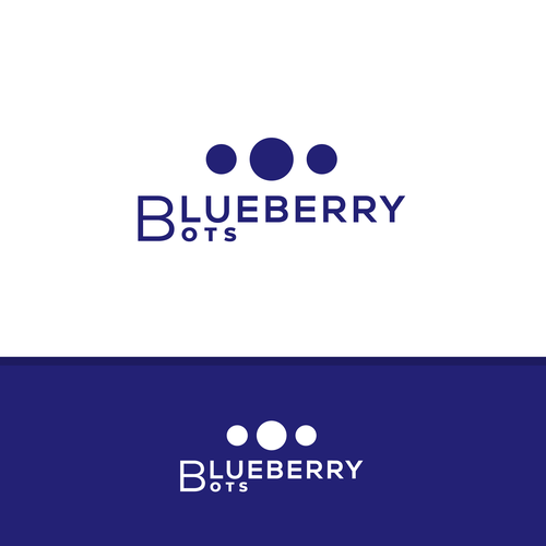 Logo for "Blueberry". An automated Chatbot provider Design by .May