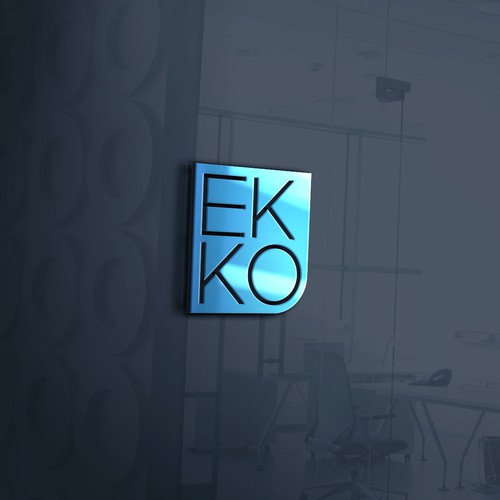 SIMPLE LOGO - ekko Letters then dm after Design by ChioP