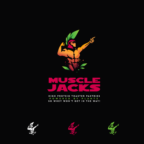 Design a eye catching logo for High protein toaster pastry for muscle bound vegans Design by Peaches0108