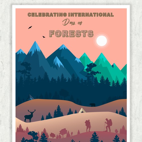 Awesome Poster for International Day of Forests Design por Ketrin Chern