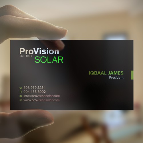 Solar Business Cards Design by Shila Rani Das