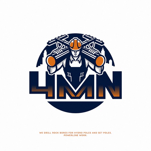 A catching simple logo to be remembered. No linesmen stuff just a simple catching 4MN Design by RONPX Studio