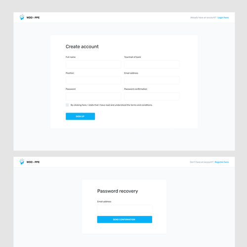 Please freely create the main (3) screens UI Design by Crea Work