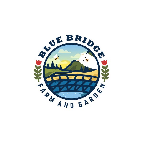 Design by rubiy titled "BLUE BRIDGE FARM AND GARDEN"