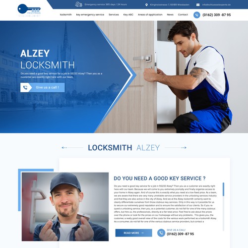 New trusting,  serious and brave design for local locksmith in Germany Design by VirtuaLPainter