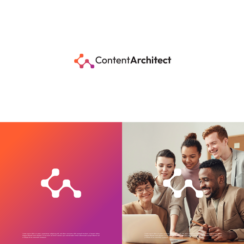 Design a standout logo and brand design for our Content company! Design by maskutut