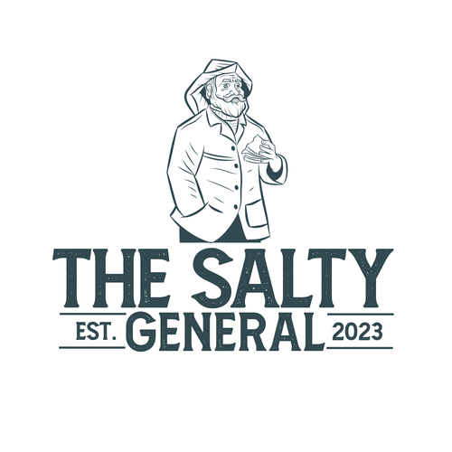 Salty New England General Store / sandwich shop combining classic text & modern imagery Design by Wuiing!